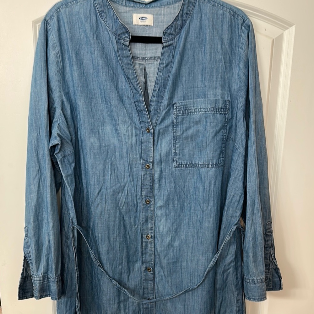 Old Navy Chambray Tunic Shirt